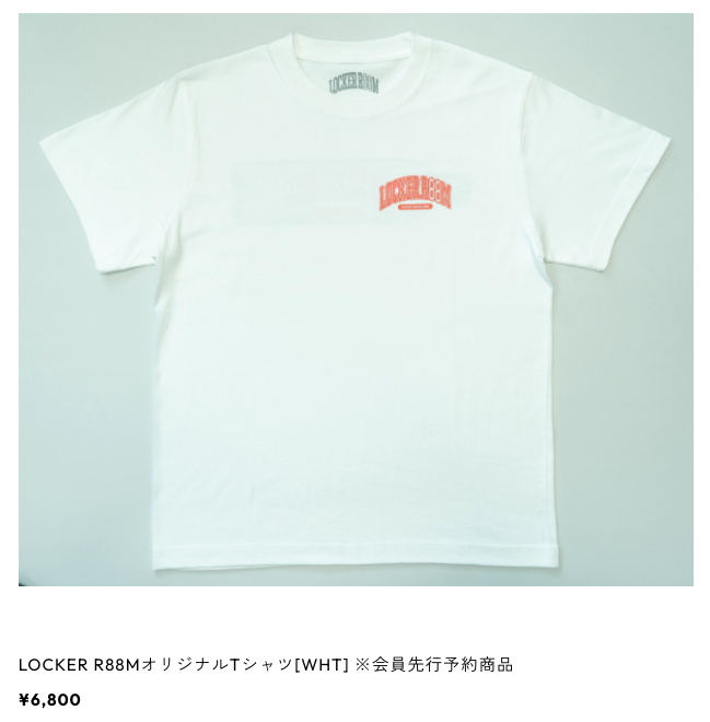 LOCKER R88M_tee[WHT]